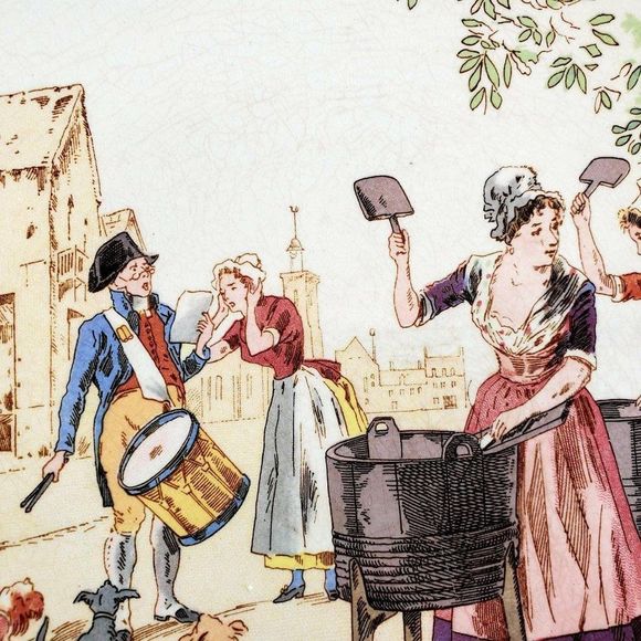 Very Rare Antique French Sarreguemines Plate - Picture 2 of 10